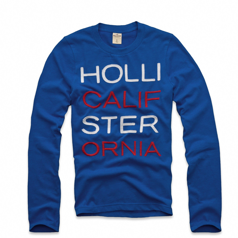 Hollister Hombres De Cuello Redondo Largo Remera HCO3769 Hollister Hombres De Cuello Redondo Largo Remera HCO3769